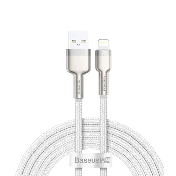 Baseus Cafule USB - Lightning Kábel - 2m 2.4A - Fehér 