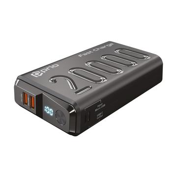 prio Fast Charge (22.5W SCP/20W PD/ QC3.0) Power Bank 20.000mAh black