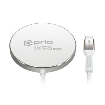 prio 15W Wireless Charger MAGSAFE (USB C) Ezüst