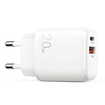 Joyroom L-QP2011 QC 3.0 + PD 20W Hálózati Töltőfej fehér