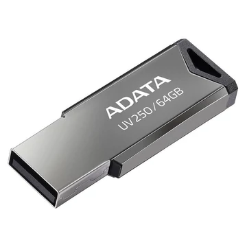 Adata -Pendrive (AUV250- 64G-RBK) - USB 2.0 FlashDrive, 64GB - Silver