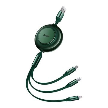 Baseus Bright Mirror 2 3in1 USB Type A kábel - micro USB + Lightning + USB Type-C 3.5A 1.1m CAMJ010006