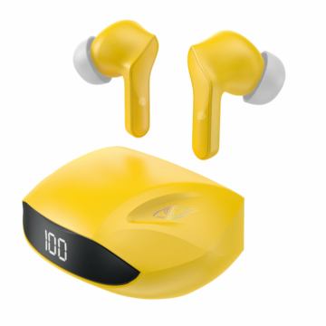 Dudao fülhallgató vezeték nélküli TWS Bluetooth 5.2 fekete (U16H-sárga)