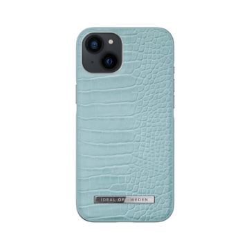 iDeal of Sweden iPhone 13 Case - Atelier Case - Soft Blue Croco