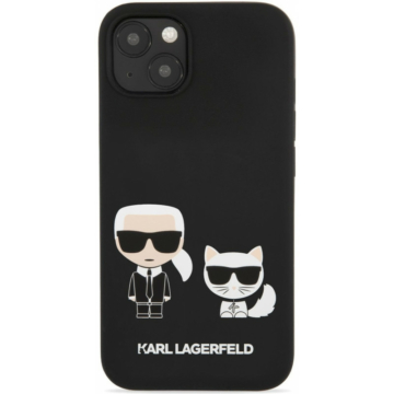 Karl Lagerfeld and Choupette Apple iPhone 13 Mini (5.4) hátlapvédő tok fekete (KLHCP13SSSKCK) 