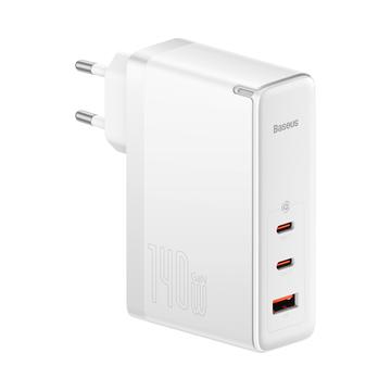 Baseus GaN5 Pro Wall Charger 2xUSB-C + USB 140W EU Fehér