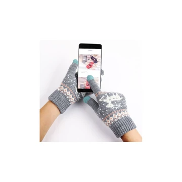 Kötött kesztyű érintő képernyő kompatibilis téli Touchscreen – Techsuit