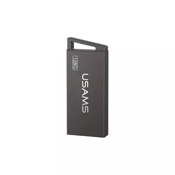 128GB Pendrive - Aluminium - USAMS - fekete