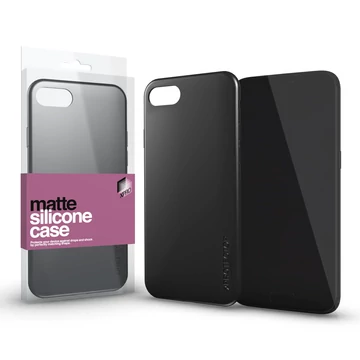 Ultra vékony matt szilikon tok - fekete - Huawei P40 Lite E készülékhez