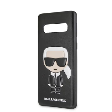 Apple iPhone XS Max KARL LAGERFELD KLHCI65IKPUBK Hátlap - Fekete