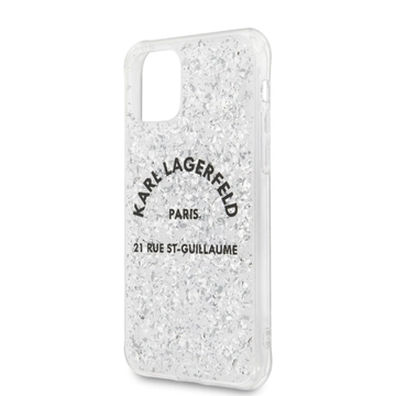 KARL LAGERFELD iPhone 11 Pro Max tok (KLHCN65TRFGSL) - ezüst