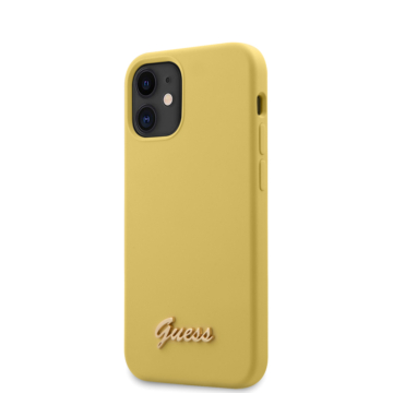 GUESS iPhone 12 Mini tok 5,4” (GUHCP12SLSLMGYE) - sárga