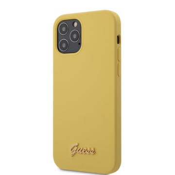 GUESS iPhone 12/12 Pro tok 6,1” (GUHCP12MLSLMGYE) - sárga