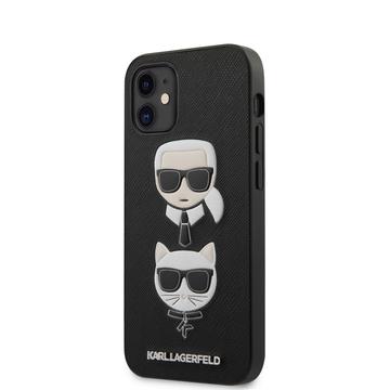 KARL LAGERFELD iPhone 12 Mini tok 5,4” (KLHCP12SSAKICKCBK) - fekete