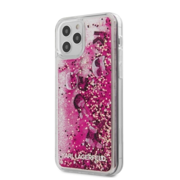 KARL LAGERFELD iPhone 12/12 Pro tok 6,1” (KLHCP12MROPI) - rózsaszín