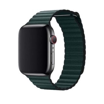DEVIA Apple watch Elegant Leather Loop 38/40 mm óraszíj - zöld