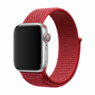 DEVIA Apple watch Deluxe Series Sport 3 Band 42/44 mm óraszíj - piros