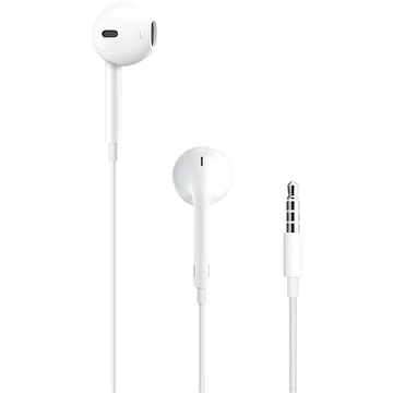 Eredeti APPLE Earpods fülhallgató mikrofonnal, 3,5" jack csatlakozóval (MNHF2ZM/A)