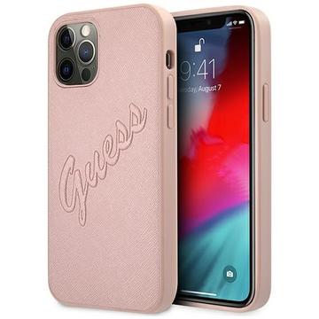 Apple iPhone 12/12 Pro GUESS (GUHCP12MRSAVSRG) hátlap - rose gold