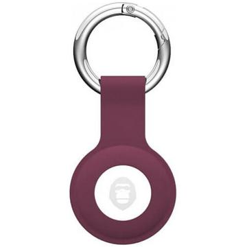 Blueo Apple AirTag liquid szilikon tok - bordó