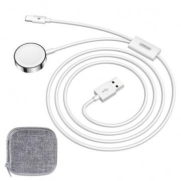 Apple Watch töltőkábel magnetic wireless 2in1  - fehér