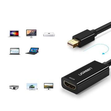 Mini DisplayPort to HDMI - Black - UGREEN