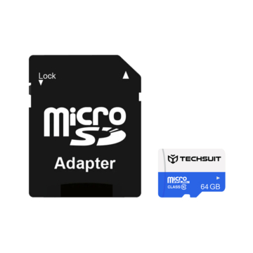 64GB MicroSD kártya + SD Adapter - TechSuit
