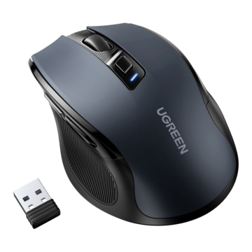 Wireless mouse - Ergonomic, Silent, Adjustable DPI (800-4000) - Black - Ugreen (Vezeték nélküli egér)