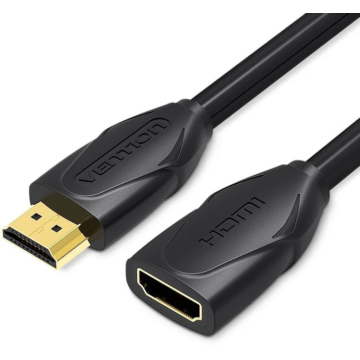 HDMI 2.0 hosszabbító extension 3 méter - Vention - fekete