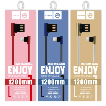 Joyroom S-M341 USB Type-C 1M L Adatkábel - Piros - L alak
