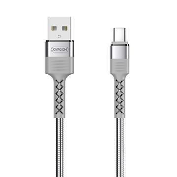Joyroom S-M363 King Kong USB Type-C 1.2M Adatkábel - Ezüst - Quick Charge/Gyorstöltés