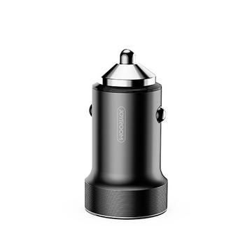 Joyroom C-A02 Wise 3.4A 2xUSB Autós Töltőfej + Lightning 1M Adatkábel - Fekete - Quick Charge/Gyorstöltés