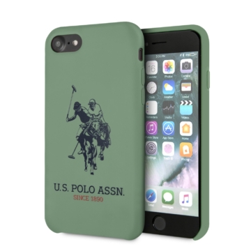 Apple iPhone 7/8/SE2 U.S.Polo USHCI8SLHRGN Liquid Hátlap - Zöld