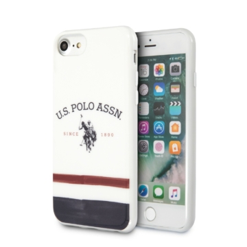Apple iPhone 7/8/SE2 U.S.Polo USHCI8PCSTRB Hátlap - Fehér