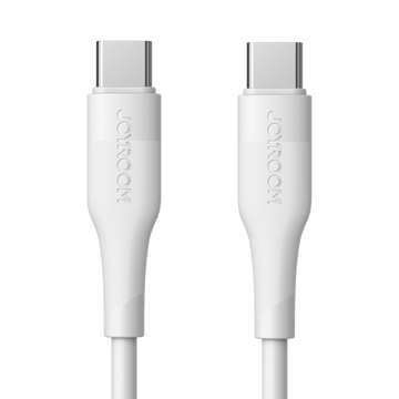 PD USB-C 60W 1.2M Adatkábel - Joyroom S-1230M3 - Fehér - Quick Charge/Gyorstöltés