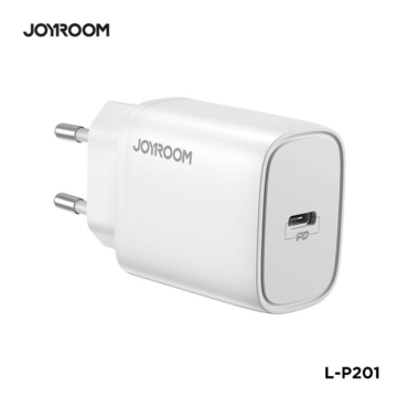 Joyroom L-P201 PD 20W Hálózati Töltőfej - Fehér - PD Gyorstöltés