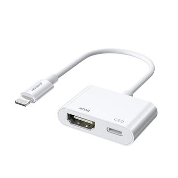 JOYROOM S-H141 Lightning/HDMI Video és Töltő Adapter - Fehér - Audió Adapter