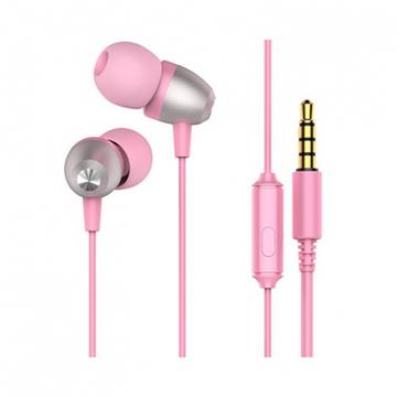 Joyroom JR-E106S Stylish Headset - Rózsaszín - Vezetékes Headset