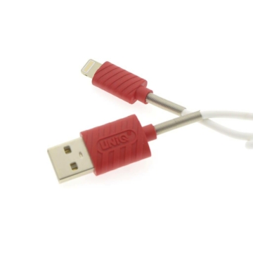 Lightning USB Kábel 1m UNIQ Accessory 2.1A Fehér