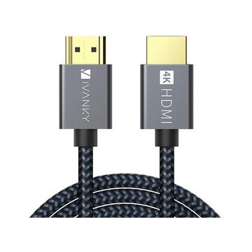 HDMI kábel 4K@60Hz 3 méter - fekete - iVANKY