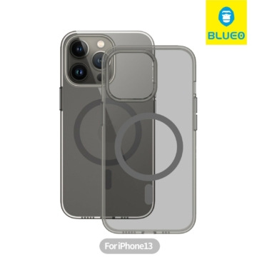 Apple iPhone 13 Blueo Crystal Pro Drop Magsafe Hátlap - Fekete - Magsafe
