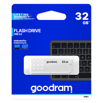 GOODRAM UME2 Pendrive - 32GB USB 2.0 Fehér