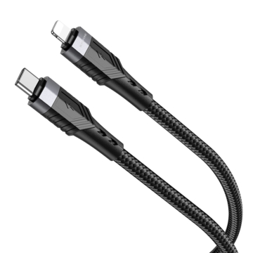 Borofone Cable BU35 Influence - Type C to Lightning - PD 20W 1,2 méter Fekete
