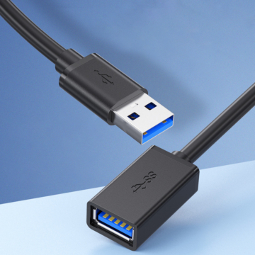 USB to USB 3.0 - 2 méter Fekete