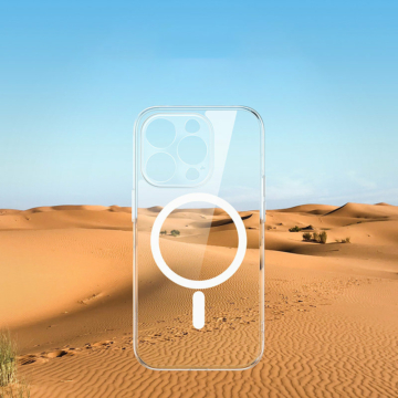 iPhone 14 Pro Ugreen Classy Clear Magnetic Protective tok MagSafe kompatibilis átlátszó
