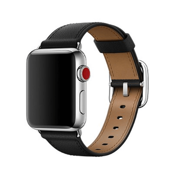 Apple Watch bőr szíj Fekete. 38/40mm