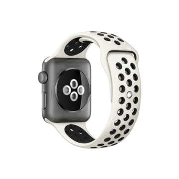 Apple Watch lélegző sport szíj. 42/44mm. Szürke/Fekete