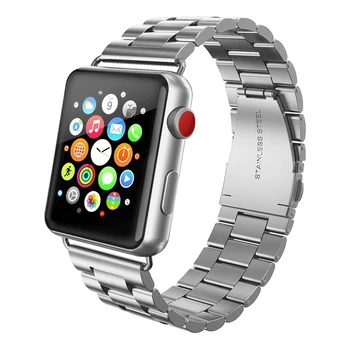 Apple Watch rozsdamentes. vastag acél szíj Ezüst. 42/44mm