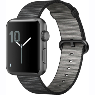 Apple Watch szőtt műanyag szíj. 38/40mm. Fekete
