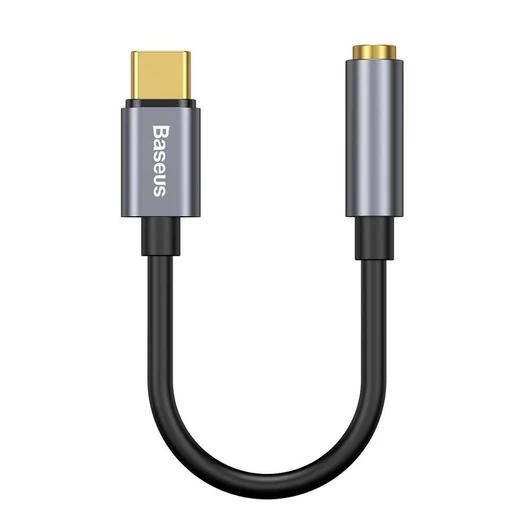 Baseus L54 USB-C audioadapter + 3,5 mm-es mini jack csatlakozó (szürke) 